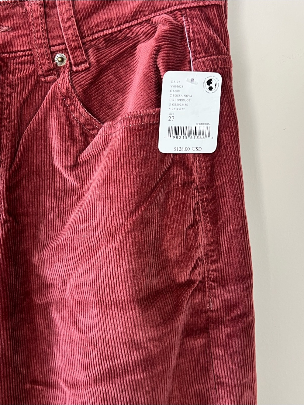 We The Free Risk Taker Cord Jeans Size 27 - Picture 5 of 7